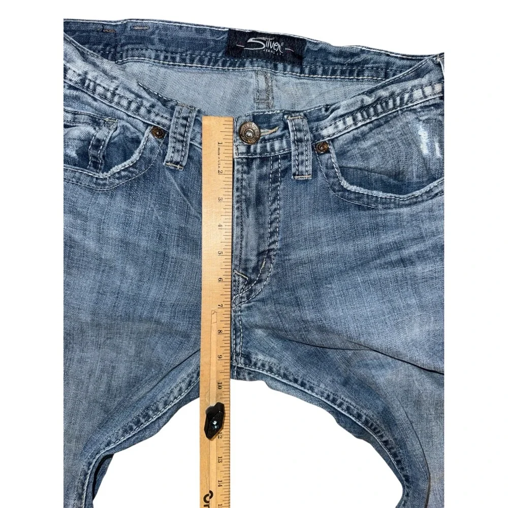 Silver Jeans Co Konrad Slim Fit Mens 32x32 Blue Medium Wash Denim M12270LDS164